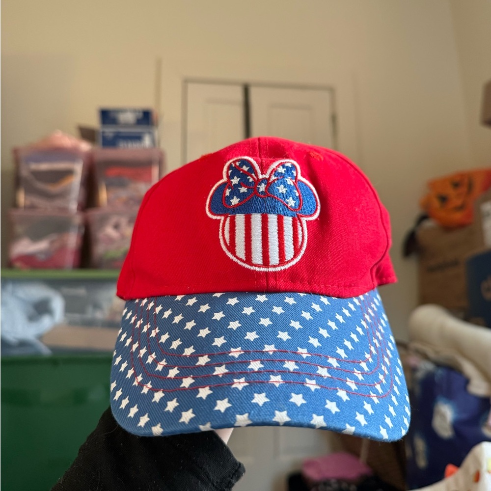 Disney girls/kids Minnie Mouse hat OS (adjustable)